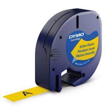 Schriftbandkassette für Dymo LetraTag XR QX50 12mm schwarz weiß 10X 91220 komp