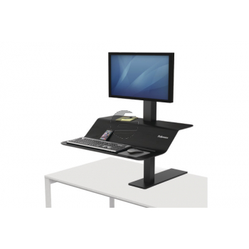 FELLOWES Lotus VE Sitz-Steh Workstation 8080101 für 1 Monitor schwarz