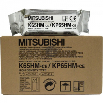 Mitsubishi Thermo-Transfer-Rolle High Density Paper blue tone 4 x 245 Ausdrucke (KP65HM-CE, K65HM)