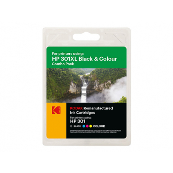 Kodak Tintenpatrone cyan/magenta/gelb, schwarz HC (185H030117) ersetzt 301XL