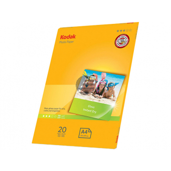 185Z000760 KODAK FOTOPAPIER A4 20Blatt 180gr glaenzend 185Z000760 KODAK FOTOPAPIER A4 20Blatt 180gr glaenzend