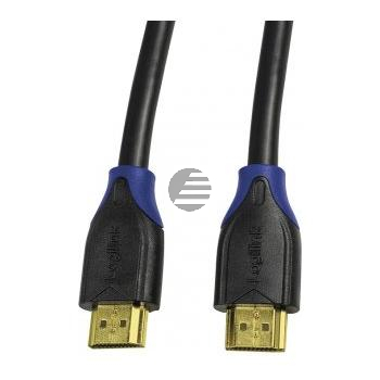 LogiLink Kabel HDMI High Speed mit Ethernet 3 m, schwarz, bulk