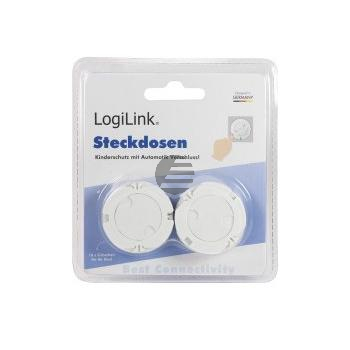 LogiLink Steckdosen Kinderschutz mit Automatik Verschluss 10er Pack
