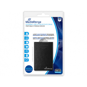 MEDIARANGE SSD FESTPLATTE EXTERN 960GB MR993 USB 3.0 schwarz