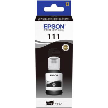 Epson Tintennachfüllfläschchen schwarz (C13T03M140, 111)
