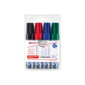 EDDING Whiteboard Marker 365 2-7mm 365-E4 schwarz,rot,blau,grün 4 Stk.