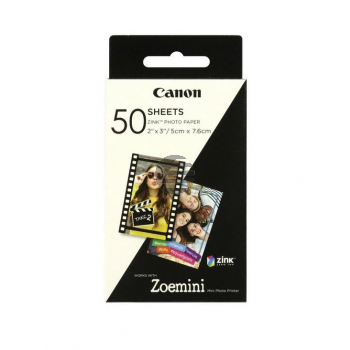 Canon Zink Papier (Zink Papier) weiß 50 Blatt 5 x 7.6 cm 290 g/m² (3215C002) Canon Zink Papier (Zink Papier) weiß 50 Blatt 5 x 7.6 cm 290 g/m² (3215C002)