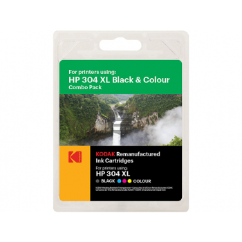 Kodak Tintendruckkopf cyan/magenta/gelb, schwarz (185H030417) ersetzt 304XL