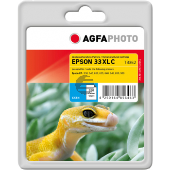 Agfaphoto Tintenpatrone cyan HC (APET336CD) ersetzt T3362