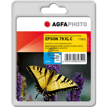 Agfaphoto Tintenpatrone cyan HC (APET790CD) ersetzt T7902