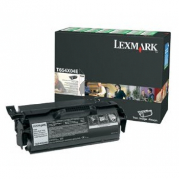 Lexmark Toner-Kartusche Labels schwarz HC plus (T654X80G)