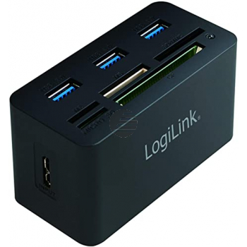 LogiLink USB 3.0 Hub mit All-in-one Card Reader