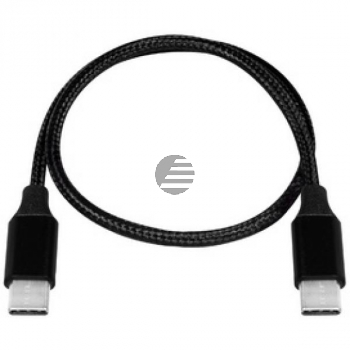 LogiLink USB Kabel, USB 2.0, USB-C zu USB-C 1 m, schwarz