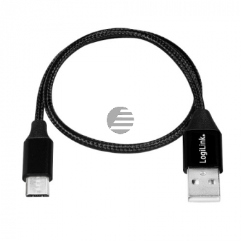 LogiLink USB Kabel, USB 2.0 zu micro-USB 1 m, schwarz