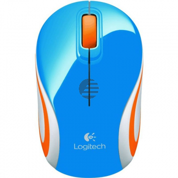 LOGITECH M187 Wireless Mini Mouse Blue - WER Occident Packaging