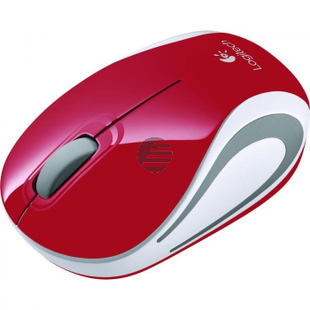 LOGITECH M187 Wireless Mini Mouse Red - WER Occident Packaging