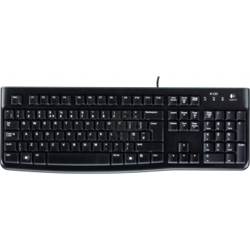 LOGITECH K120 Corded Keyboard black USB - EER (US)