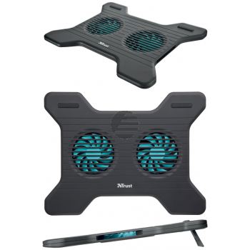 TRUST XSTREAM LAPTOP-KUEHLSTAENDER 17805 mit zwei Lueftern schwarz