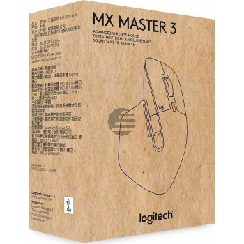 LOGITECH MX Master 3 Advanced Wireless Mouse - BLACK - 2.4GHZ/BT - EMEA - B2B