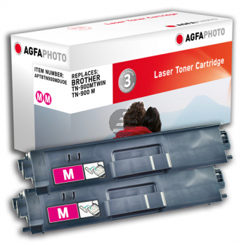 Agfaphoto Toner-Kit 2 x magenta (APTBTN900MDUOE) ersetzt TN-900M, TN-900MTWIN