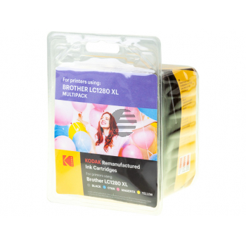 Kodak Tintenpatrone gelb, magenta, schwarz, cyan (185B128064) ersetzt LC-1280XLVALBPDR