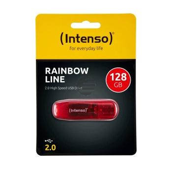 Intenso USB-Drive 2.0 Rainbow Line 128 GB rot, USB Stick