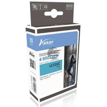 Astar Tintenpatrone cyan (AS70047) ersetzt LC-22UC