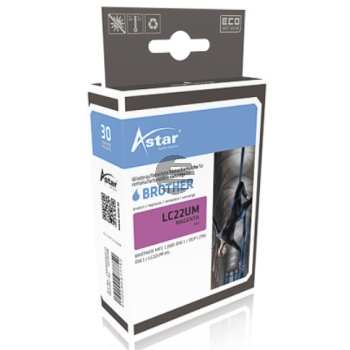 Astar Tintenpatrone magenta (AS70048) ersetzt LC-22UM Astar Tintenpatrone magenta (AS70048) ersetzt LC-22UM