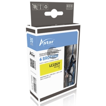 Astar Tintenpatrone gelb (AS70049) ersetzt LC-22UY Astar Tintenpatrone gelb (AS70049) ersetzt LC-22UY