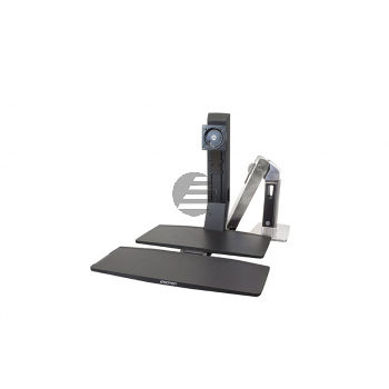 ERGOTRON WorkFit-A Einzel-LD mit Arbeitsflaeche+ Steh- und Sitzarbeitsplatz LCD bis 61cm 24Zoll max.11kg. Anhebung bis 64cm
