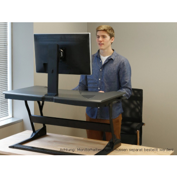 ERGOTRON WorkFit-TL Sitz-Steh-Schreibtisch-Arbeitsplatz schwarz max. Belastung 18kg.