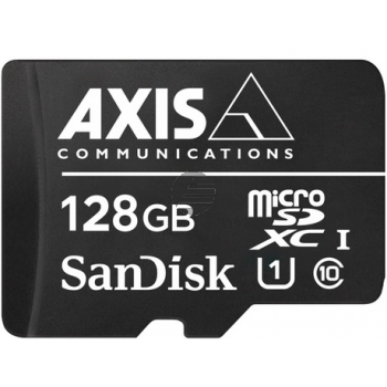 AXIS Surveillance - Flash-Speicherkarte (microSDXC-an-SD-Adapter inbegriffen) - 128 GB - UHS-I U1 / Class10 - microSDXC UHS-I - 
