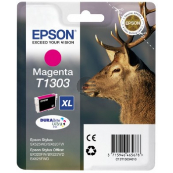 Epson Tintenpatrone magenta HC (C13T13034022, T1303) Epson Tintenpatrone magenta HC (C13T13034022, T1303)