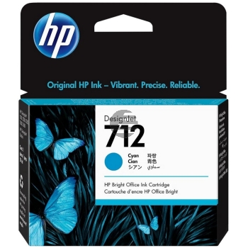 HP Tintenpatrone cyan (3ED67A, 712) HP Tintenpatrone cyan (3ED67A, 712)