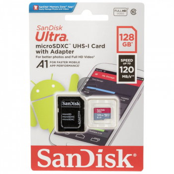 128GB Ultra microSDXC+SD Adapter