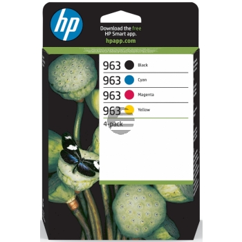 HP Tintendruckkopf gelb, magenta, schwarz, cyan (6ZC70AE, 963)