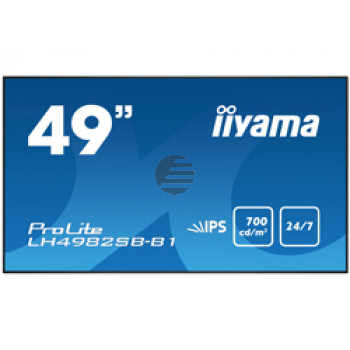LH4982SB-B1 123.2CM 49IN IPS 124.46 cm (49 " ) , Full HD, 700 cd/m², 178°, 1093x71x623mm, 19kg, Black NMS LH4982SB-B1 123.2CM 49IN IPS 124.46 cm (49 " ) , Full HD, 700 cd/m², 178°, 1093x71x623mm, 19kg, Black NMS