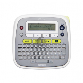 Brother P-Touch PT-D200 - Beschriftungsgerät - s/w - Thermal Transfer - Rolle (1,2 cm) - 180 dpi - bis zu 20 mm/Sek. - 2-zeilige