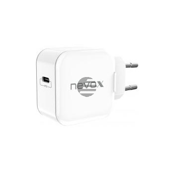 nevox USB PD Type C Ladegerät (Power Adapter) 20 Watt weiß