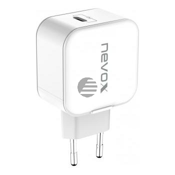 nevox USB PD Type C Ladegerät (Power Adapter) 20 Watt weiß