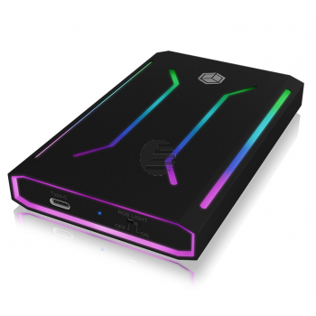 ICY BOX USB-C 3.1 Case illuminated IB-G226LC for 2,5 Zoll SATA SSD