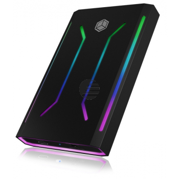ICY BOX USB-C 3.1 Case illuminated IB-G226LC for 2,5 Zoll SATA SSD