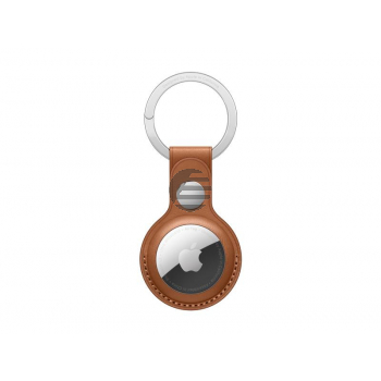 Apple AirTag Schlüsselanhänger aus Leder sattelbraun