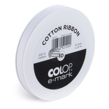 COLOP E-MARK RIBBON 10 155755 Baumwolle 25m 10mm COLOP E-MARK RIBBON 10 155755 Baumwolle 25m 10mm