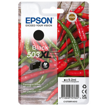 Epson Tintenpatrone schwarz HC (C13T09R14010, 503XL)