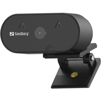 SANDBERG USB WEBCAM WIDE ANGLE 1080P HD 134-10 Mikrofon/Kabel/schwarz