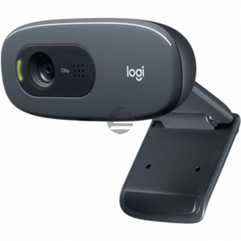 LOGITECH C270 HD WEBCAM SCHWARZ 960-001381 720p USB2.0 Mikrofon