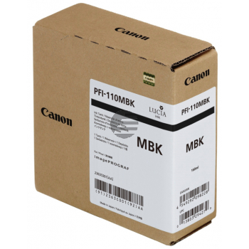 Canon Tintenpatrone schwarz matt (2363C001AA, PFI-110MBK)