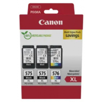 Canon Tintenpatrone + Papier cyan/magenta/gelb, 2 x schwarz HC (5437C004)