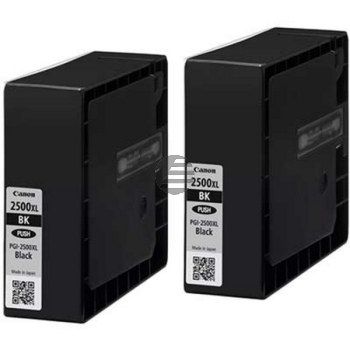 Canon Tintenpatrone 2 x schwarz (9254B011, PGI-2500XLBK)